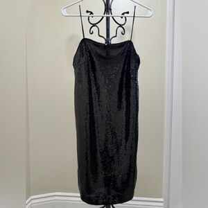 H&M Black Sequin Dress
